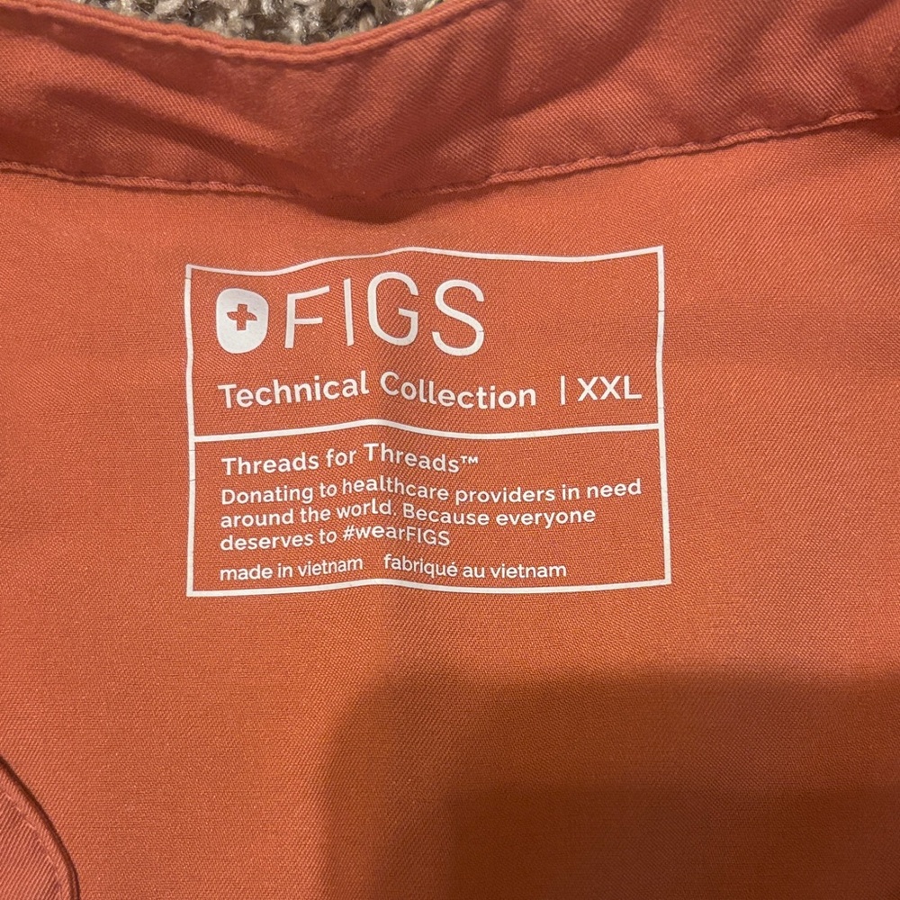 Figs Technical Collection Rust Top - image 2